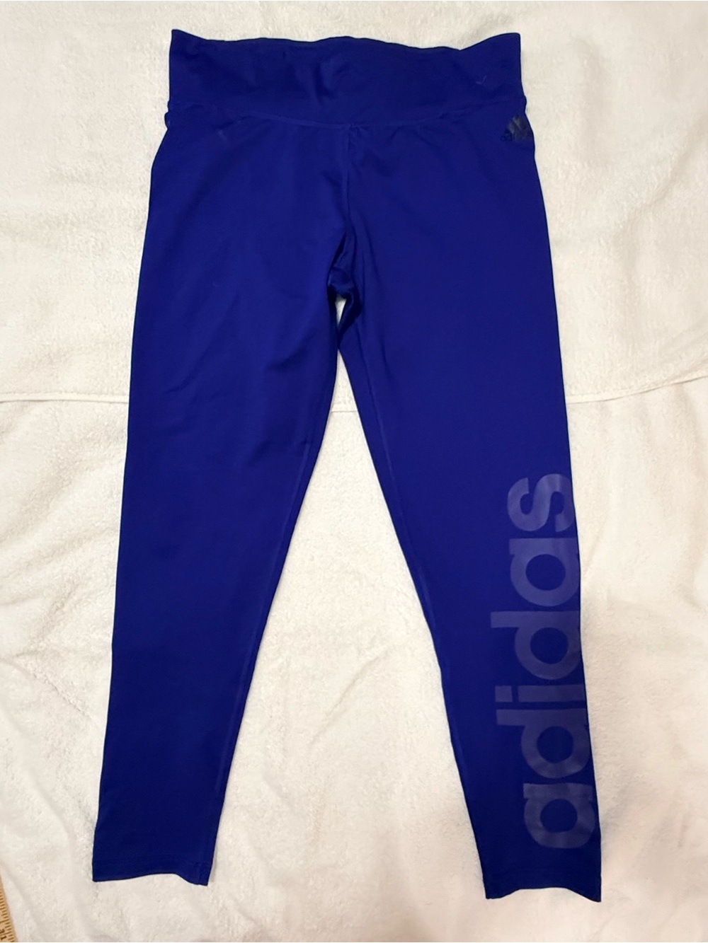 Large adidas women’s in Royal Blue with Logo Leggings